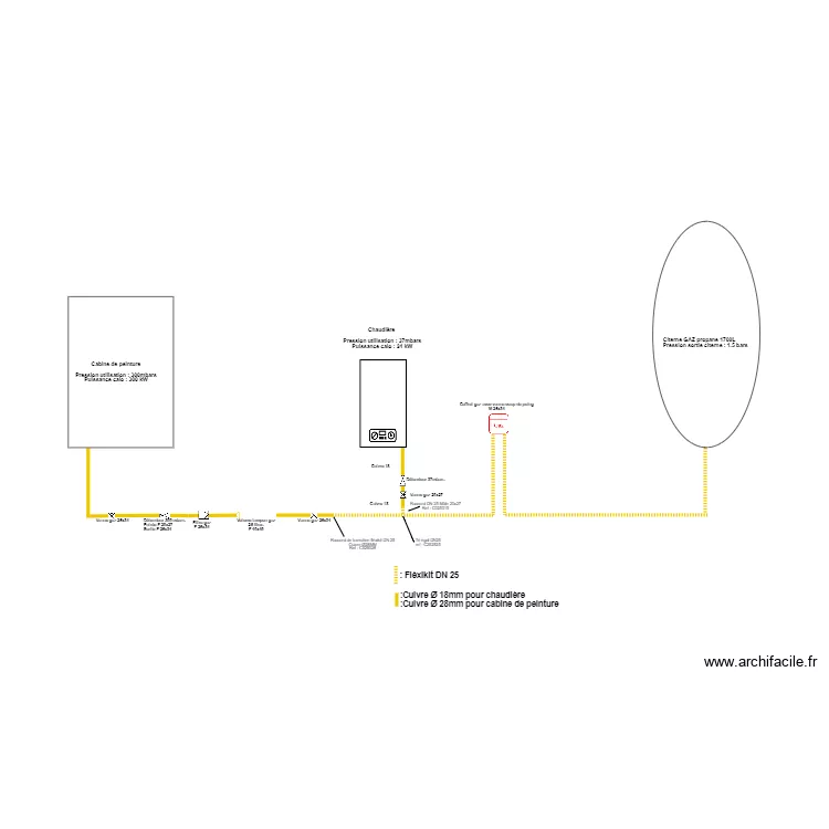 gaz garage tostain. Plan de gaz garage tostain. Plan de