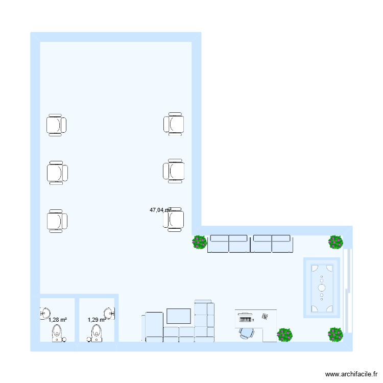 Coiffure. Plan de 0 pièce et 0 m2