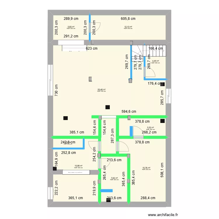 Rez de chauss&eacute;e - Lieu de vie - 20 juillet 25 bis. Plan de 