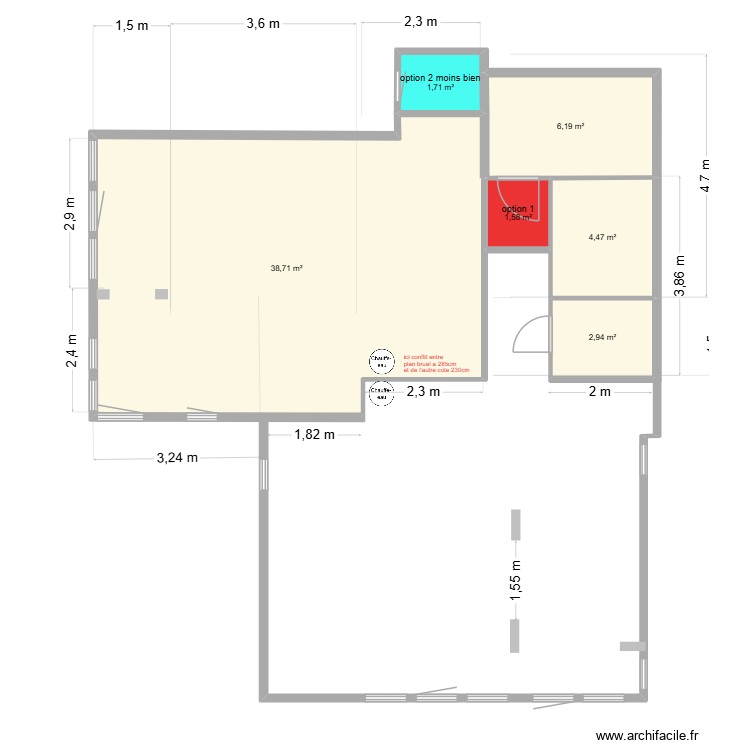 Val D\'isere Franck V4 vierge option local technique. Plan de 0 pièce et 0 m2 Val D\'isere Franck V4 vierge option local technique. Plan de 0 pièce et 0 m2