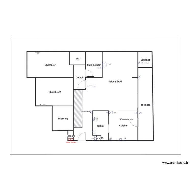 Gaubert Pau. Plan de Gaubert Pau. Plan de