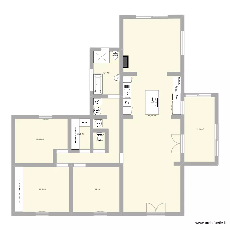 projet projet 1. Plan de 9 pièces et 130 m² projet projet 1. Plan de 9 pièces et 130 m²