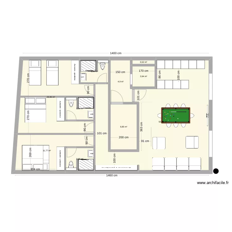 PLAN CHAMBRES JOFFRE. Plan de 