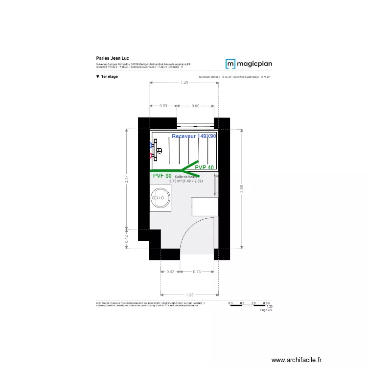 Plan Projet Paries Jean-Luc. Plan de 