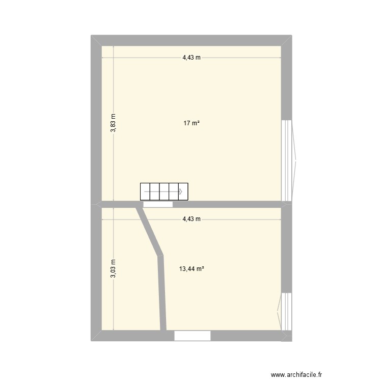 SALLE DE BAIN. Plan de 2 pièces et 30 m2