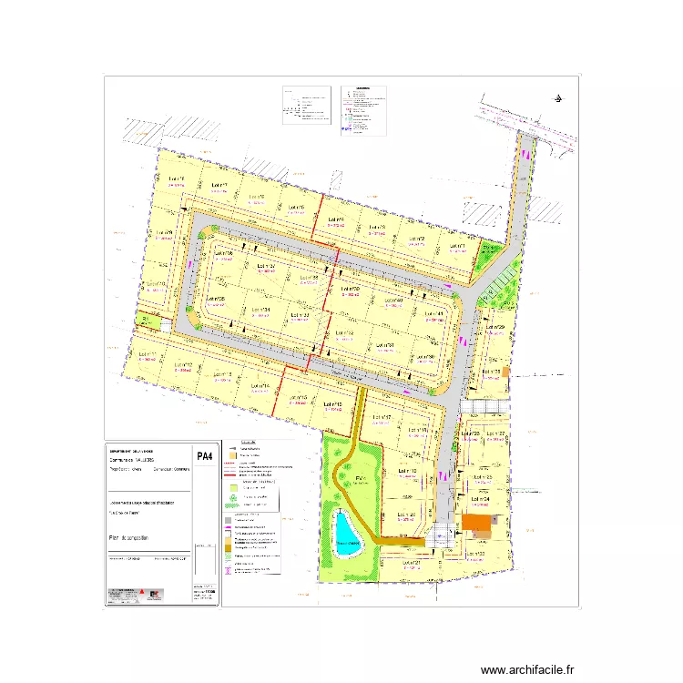 Nallier - La Croix de Pierre. Plan de Nallier - La Croix de Pierre. Plan de