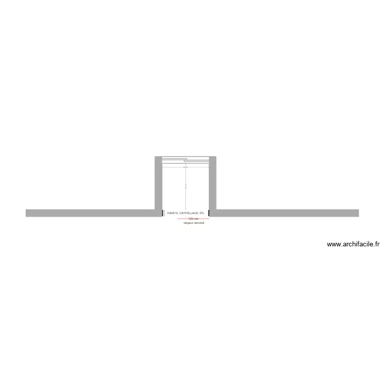 RAMPE BOUCHARA CHERBOURG. Plan de 