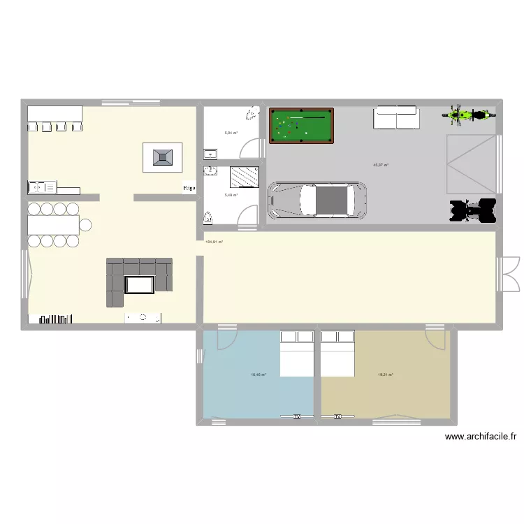 Maison Alex. Plan de 