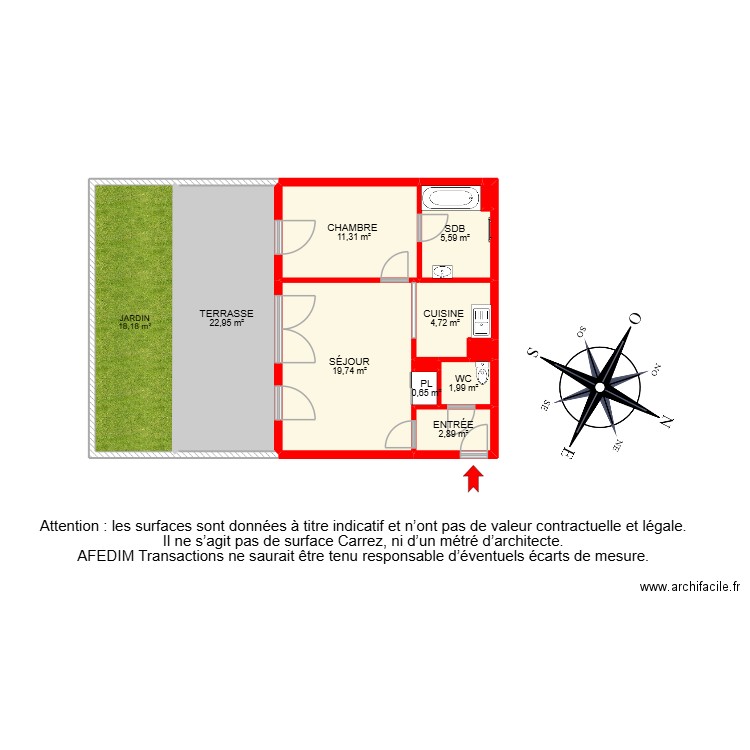 BI 27537. Plan de 13 pièces et 100 m2