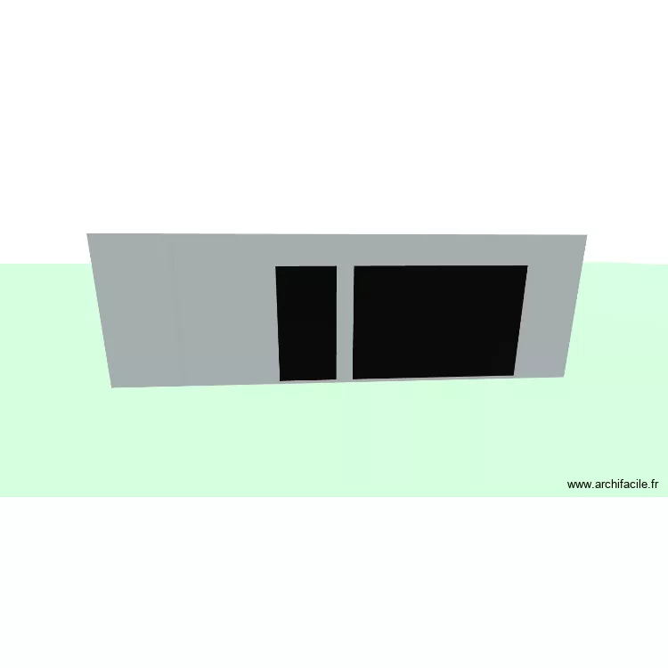 Garage. Plan de 1  et 48 m²
