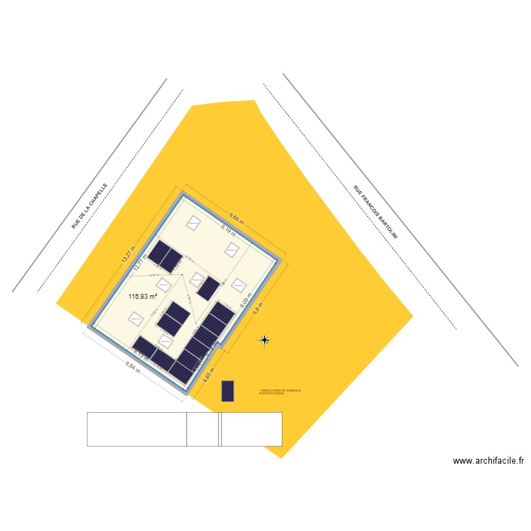 M TELLO MAISON. Plan de 1 pièce et 117 m2