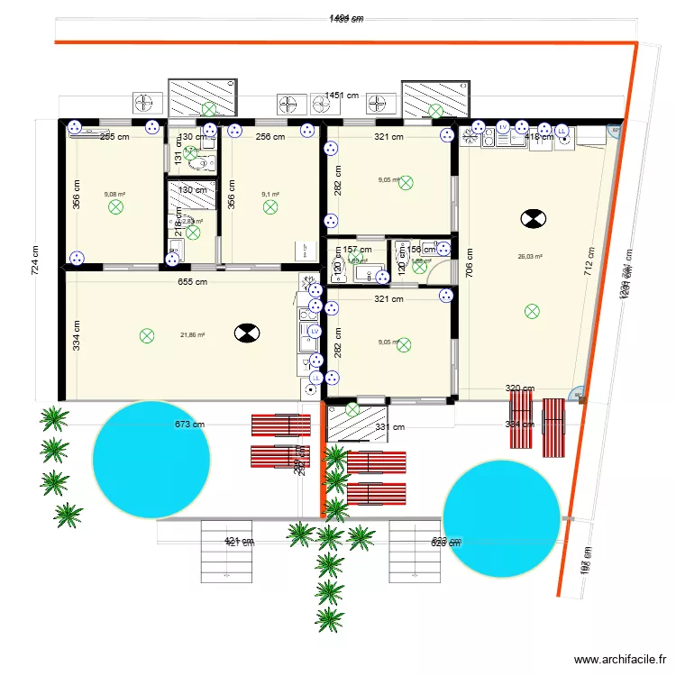 Popotte Bungalow 12 janv 26 &eacute;lectrique. Plan de 10  et 92 m²