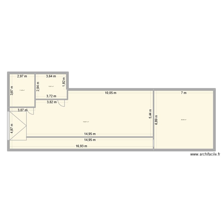 LABO. Plan de 4 pièces et 175 m2