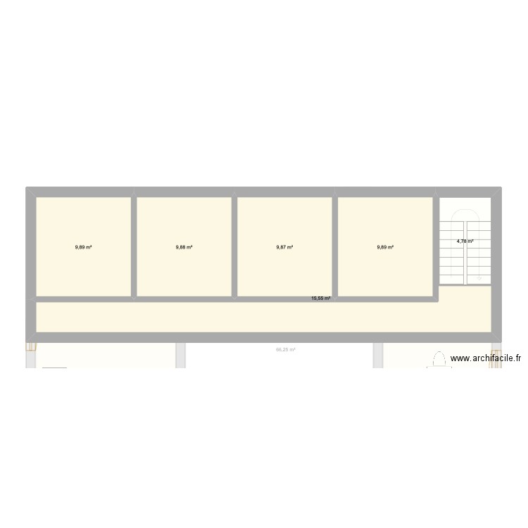 cf2. Plan de 11 pièces et 160 m2