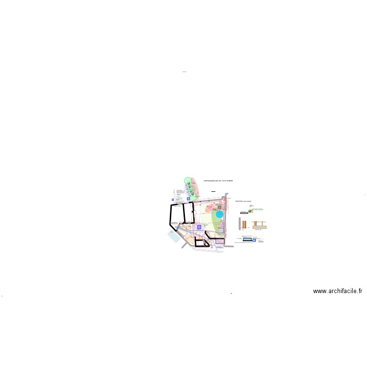 6-AVANT-PROJET COTE  -JULIENAS _ S et G-. Plan de 1 pièce et 4 m2