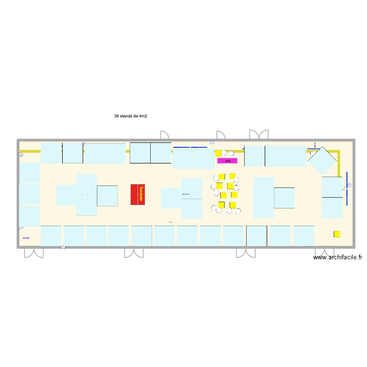 Preau Ecole FDLL 2026. Plan de 1 pièce et 322 m2