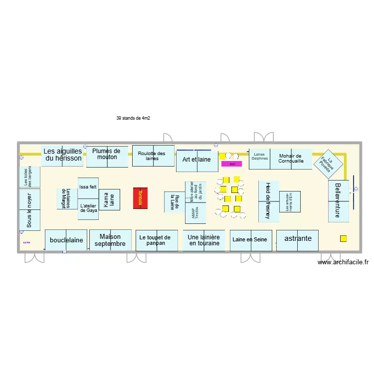 Preau Ecole FDLL 2026. Plan de 1 pièce et 322 m²