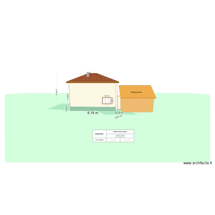 SOYCU MURAT  Façade SUD-OUEST. Plan de 0 pièce et 0 m2