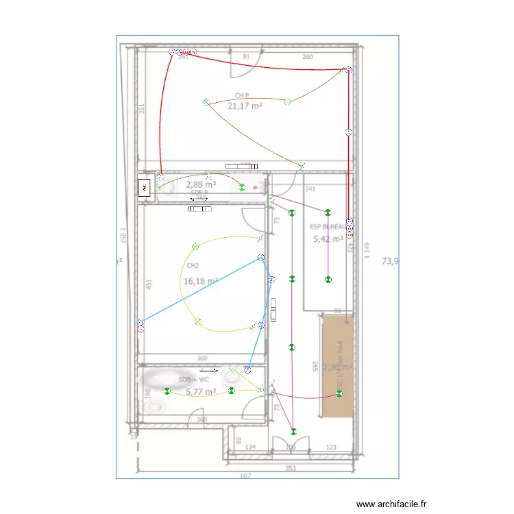 Étage Duplex. Plan de Étage Duplex. Plan de