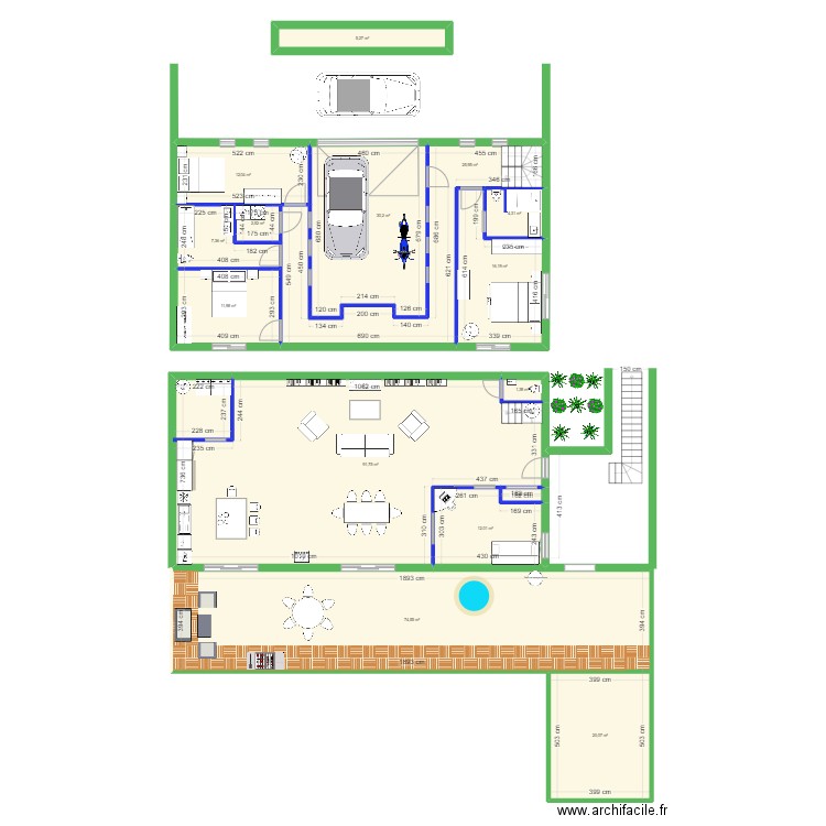 alexis. Plan de 13 pièces et 220 m2