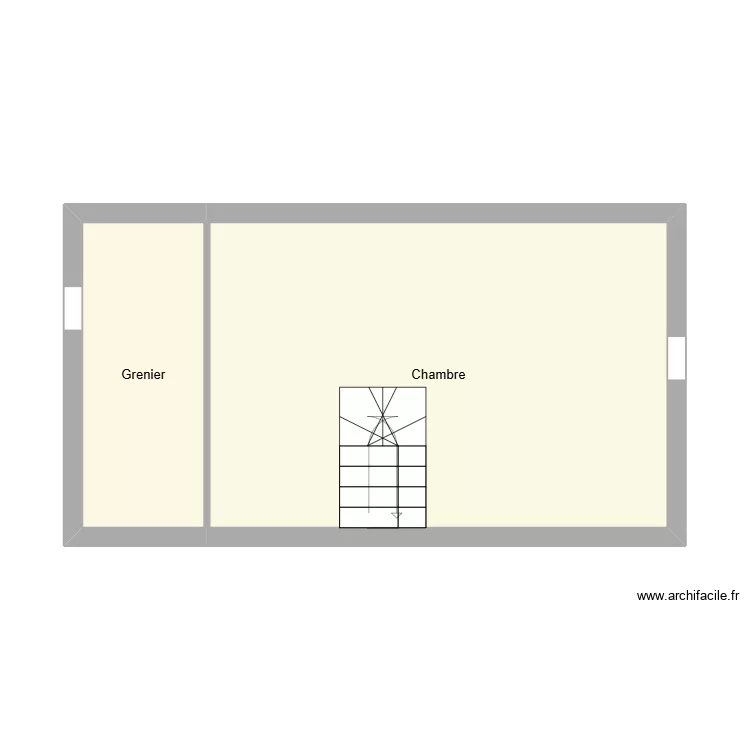 2 é tage. Plan de 2 et 33 m² 2 é tage. Plan de 2 et 33 m²