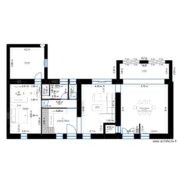 Plan Domaine Tournoisis. Plan de 10 pièces et 134 m2