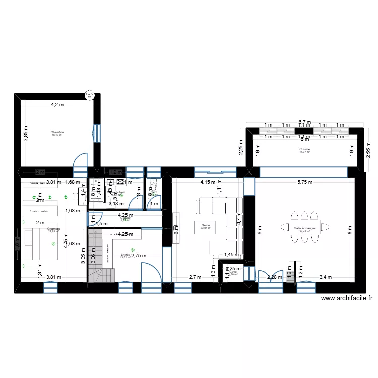 Plan Domaine Tournoisis. Plan de 10 pièces et 134 m²