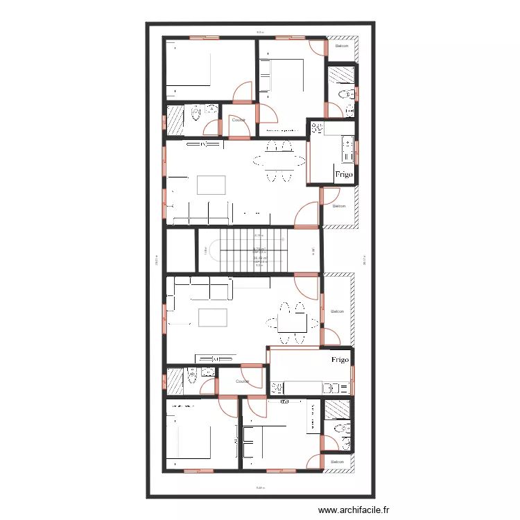 ganvala r+1 r1 am&eacute;. Plan de 