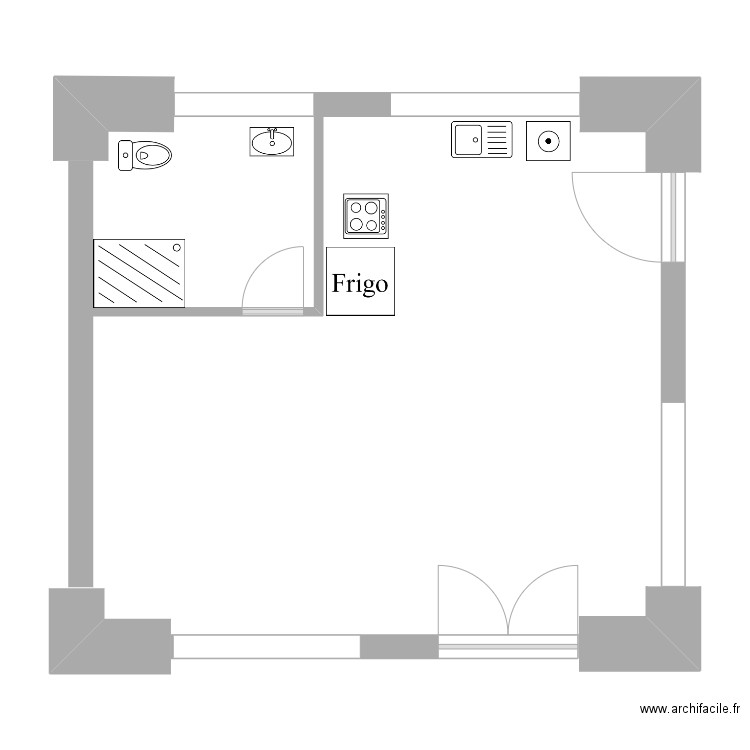 Grange. Plan de 0 pièce et 0 m2