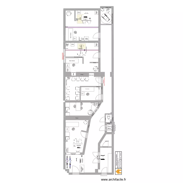 CabGyneco_NewAmenagement_V2. Plan de CabGyneco_NewAmenagement_V2. Plan de