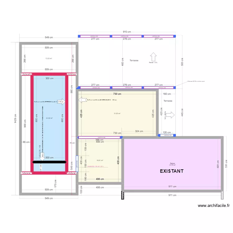 CAYROL VS CUISINE ET PISCINE ET TERRASSE. Plan de 