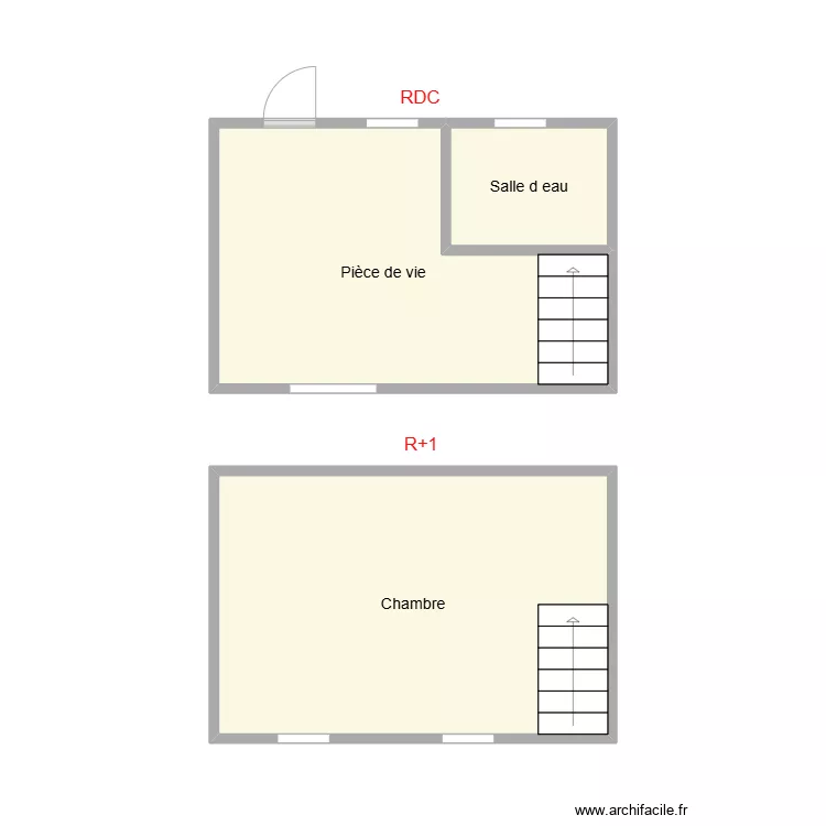 2412 CARIOU - PETITE MAISON. Plan de 