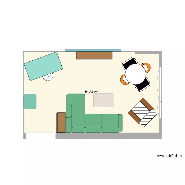 Salon hiver. Plan de Salon hiver. Plan de