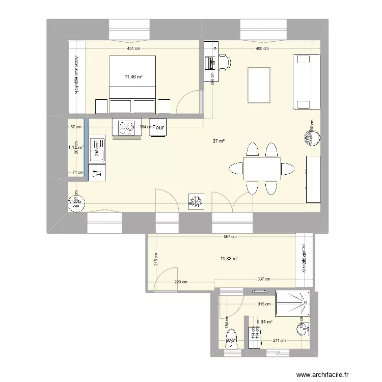 bouill&eacute;. Plan de 