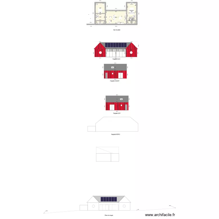 Maison bourg 41. Plan de 
