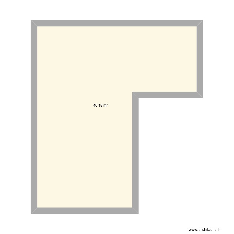 salon cuisine montagne. Plan de 1 pièce et 40 m2