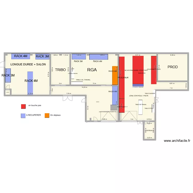 ENTREPOT VOISIN. Plan de 