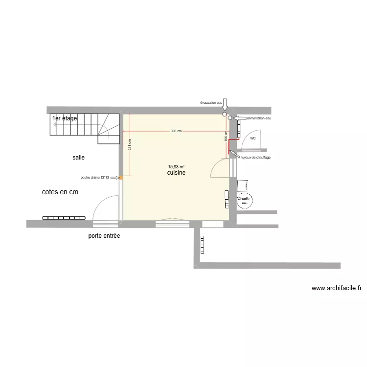 maison. Plan de maison. Plan de
