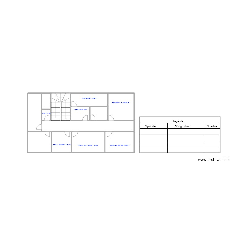  AKWA ETAGE1'. Plan de 0 pièce et 0 m2