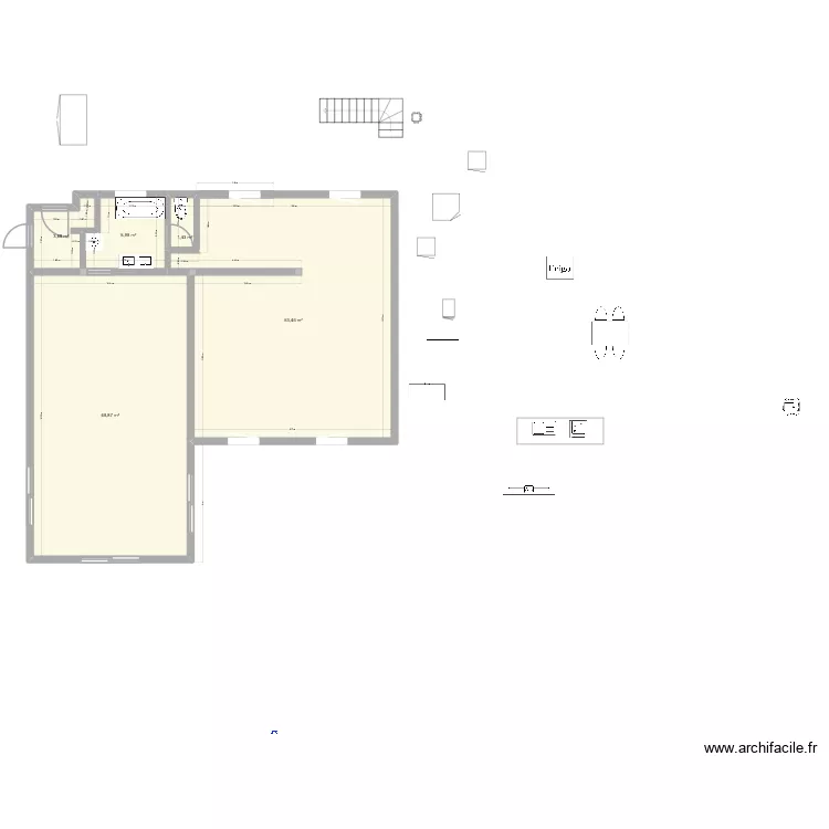 Impasse quimper 2. Plan de 5  et 114 m²