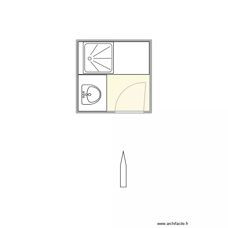 M. FRESN. Plan de 1  et 3 m²
