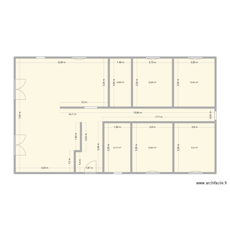 MUNICH. Plan de 7 pièces et 103 m2