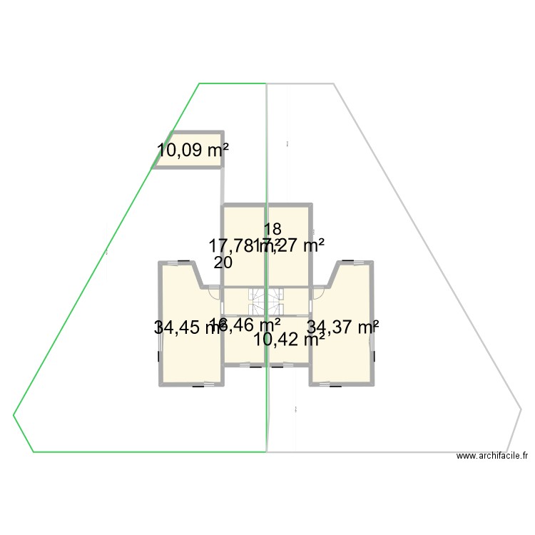 PLANV19. Plan de 17 pièces et 252 m2