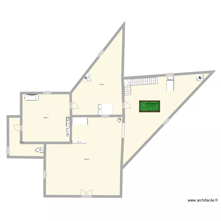Maison de Rafael 3. Plan de 