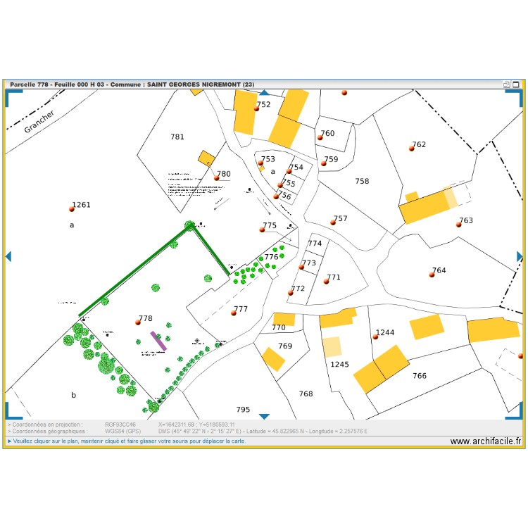 PCMI2-Plan de masse initial H1261. Plan de 0 pièce et 0 m2