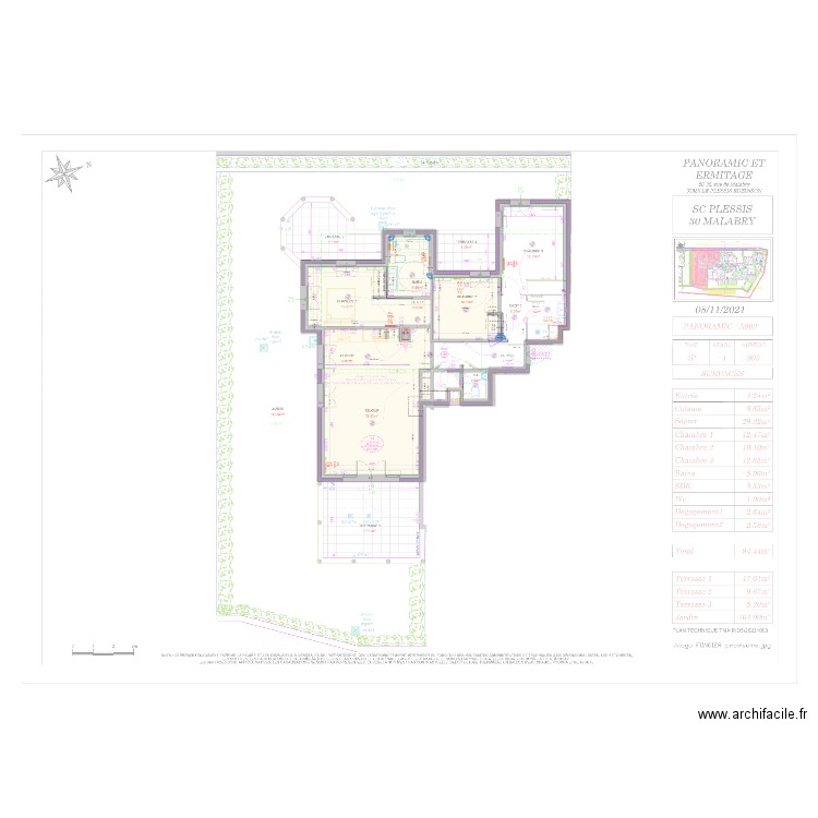 PLAN PANO A902 11.07.2025. Plan de 3 pièces et 66 m2