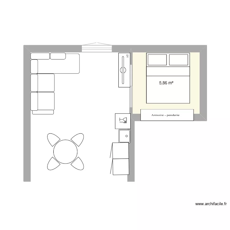 18  salon 4&egrave;me version. Plan de 