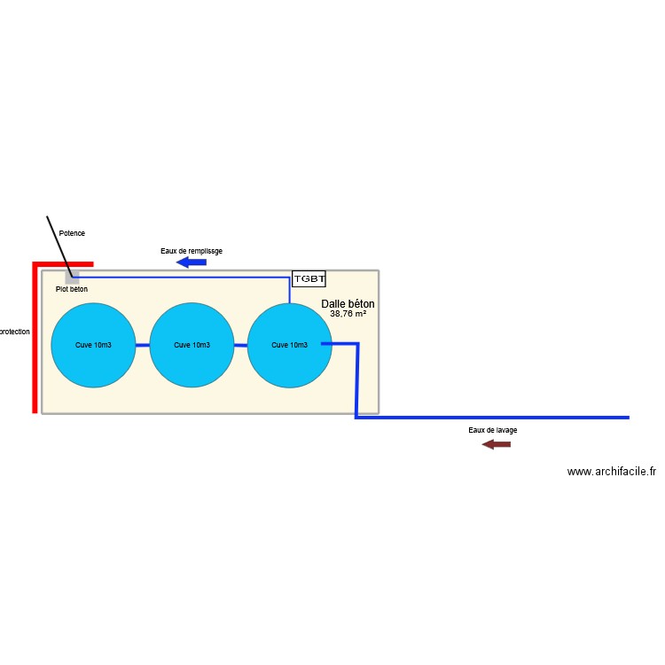 Bulle d'O. Plan de 1 pièce et 39 m2