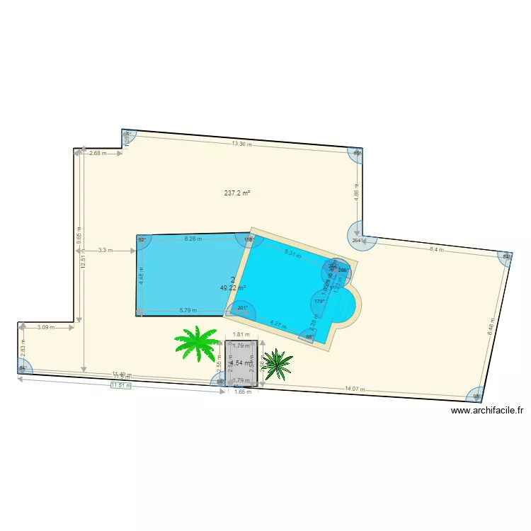 piscine 2. Plan de piscine 2. Plan de