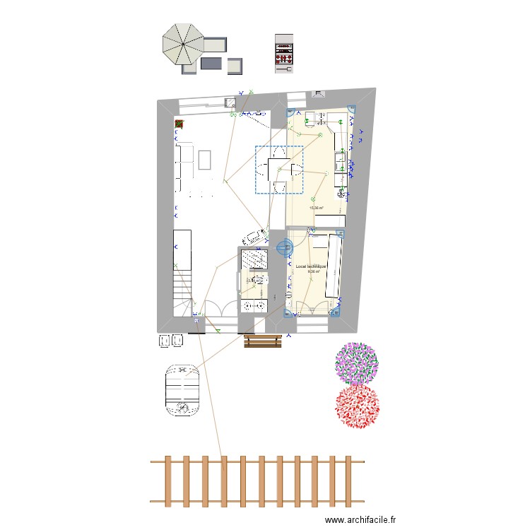 maison gizia 4. Plan de 10 pièces et 100 m2